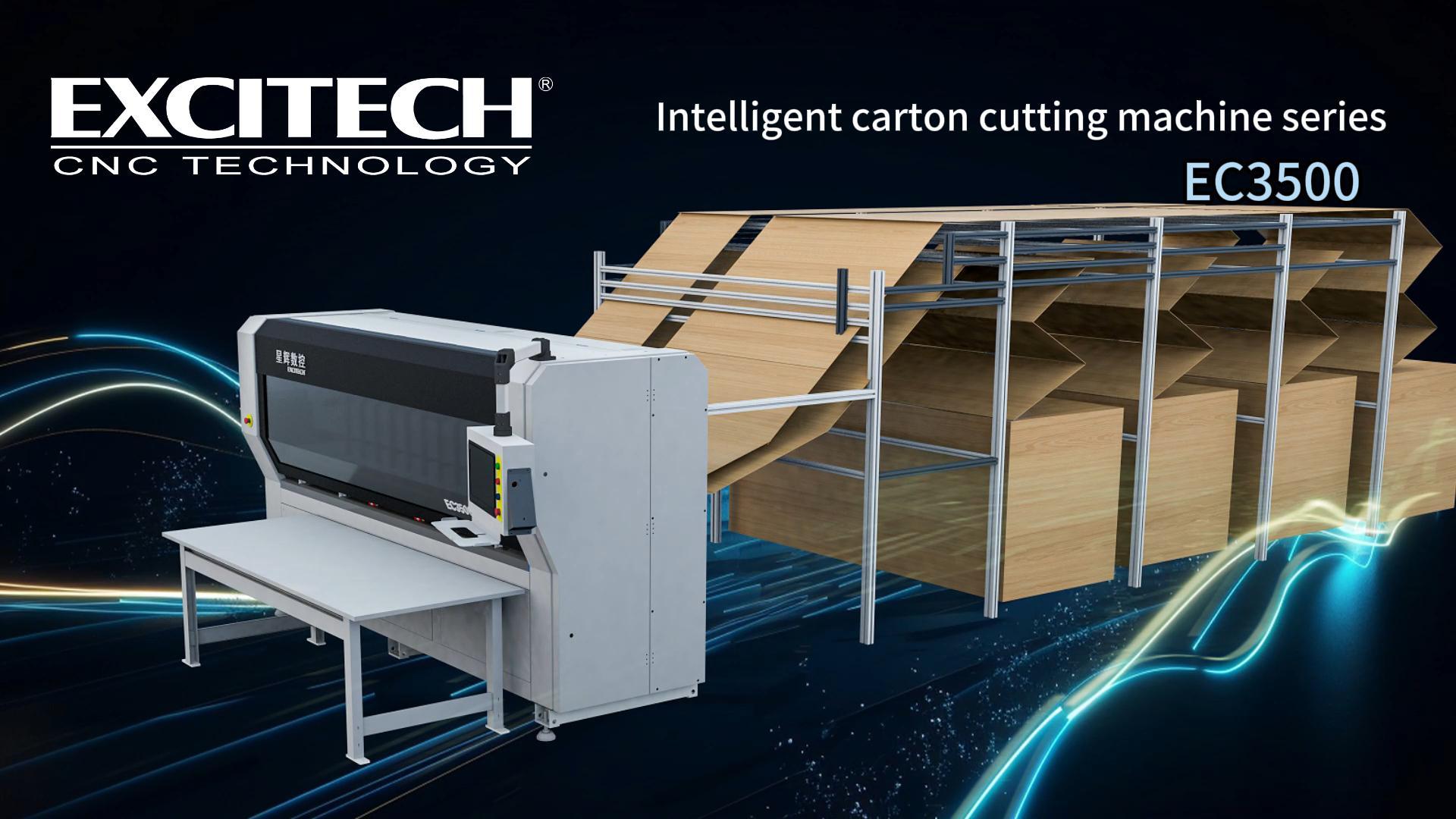 Pemotong karton Excitech | Pemotong multi-stasiun perpustakaan delapan kertas seri EC3500.