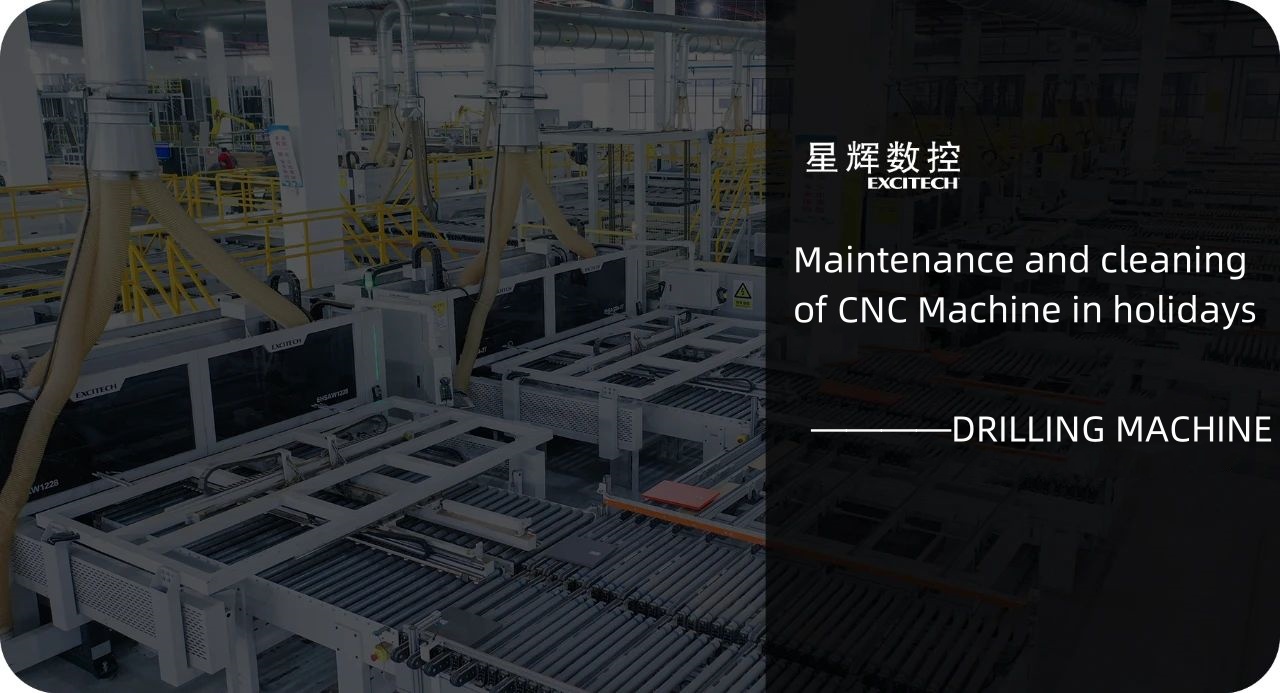 Perawatan dan pembersihan mesin Bor CNC di hari libur.