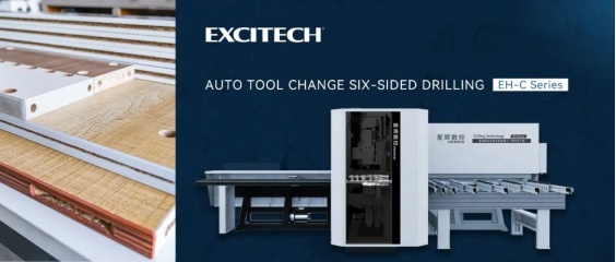 Excitech EH-C Mesin Pengeboran Enam Sisi Otomatis Mengubah Fungsi.